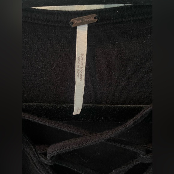 Free People Tie Up Knit Shirt - Picture 2 of 2